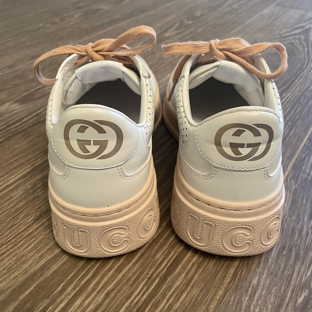 Authentic Gucci Leather Sneaker 36.5 - Picture 5 of 13